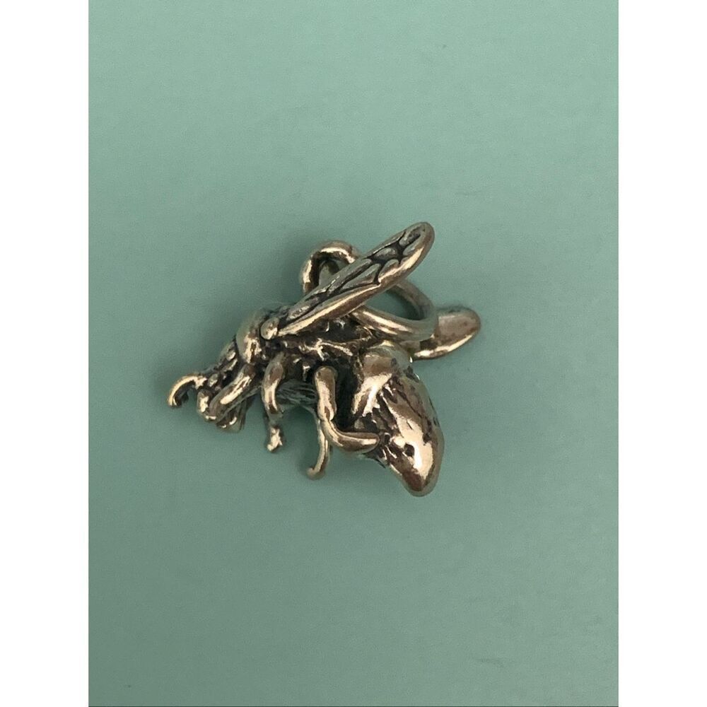 Hornet Sterling Silver Jewelry Charm #insects #bugs #garden